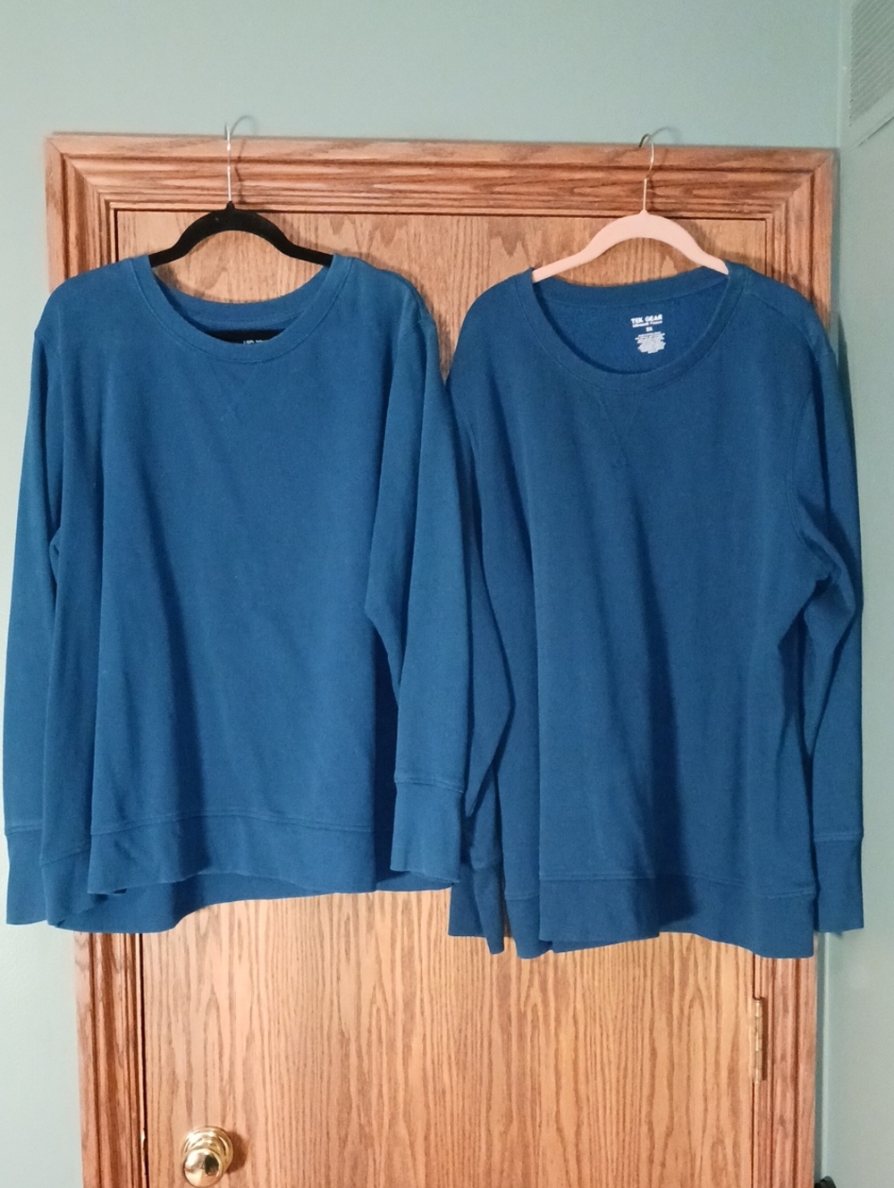 Two Women's Tek Gear Ultrasoft Fleece Pullover Sweatshirt